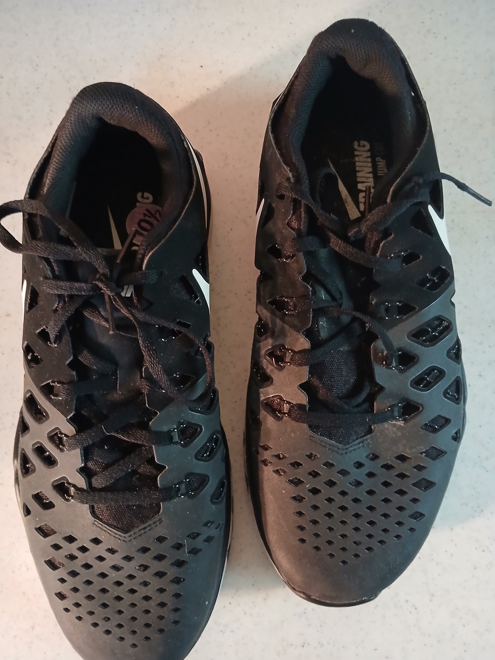 Nike Men's Black and White Training Sneakers